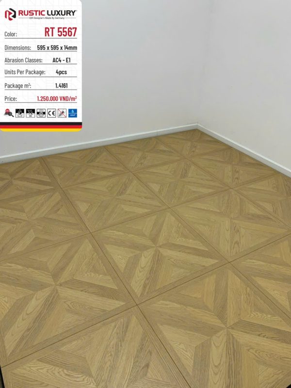 Sàn Gỗ Hoa Văn Rustic Luxury RT 5567