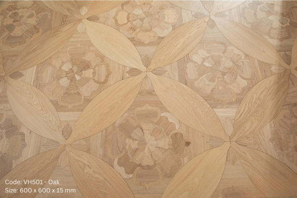 SÀN GỖ HOA VĂN KỸ THUẬT FLOWER PARQUET VH501 - Image 5
