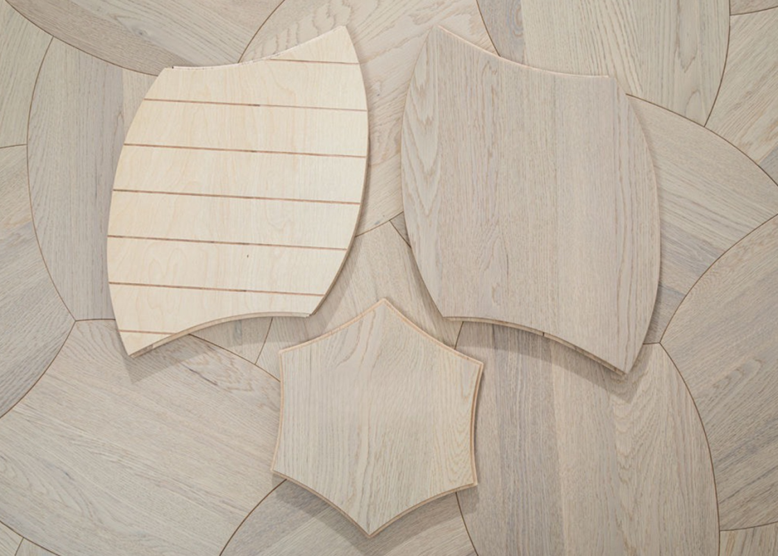 Sàn gỗ hoa văn kỹ thuật Leaf Parquet VYXX2802
